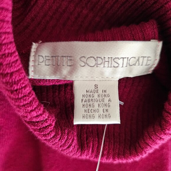 Petite Sophisticate Long Sleeve Turtleneck Top | NWT | SP | Raspberry Pink - Picture 14 of 16